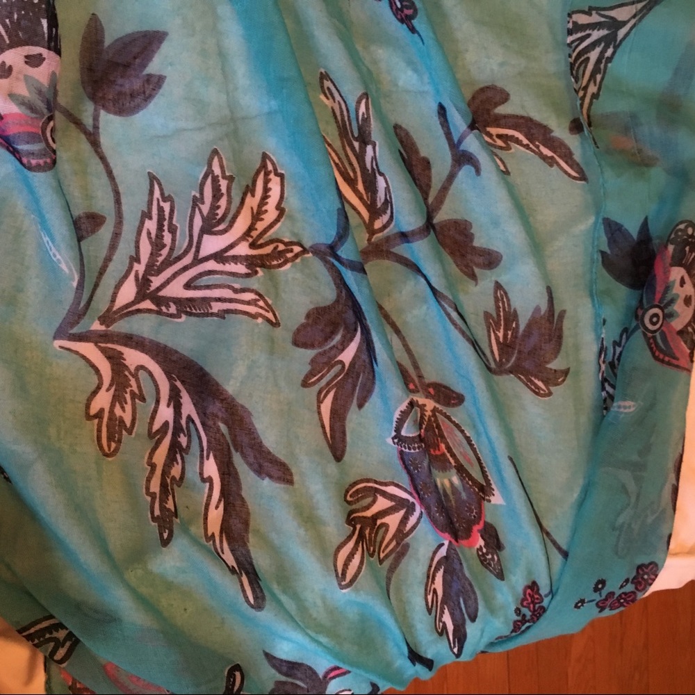 Turquoise Scarf - Picture 2 of 3
